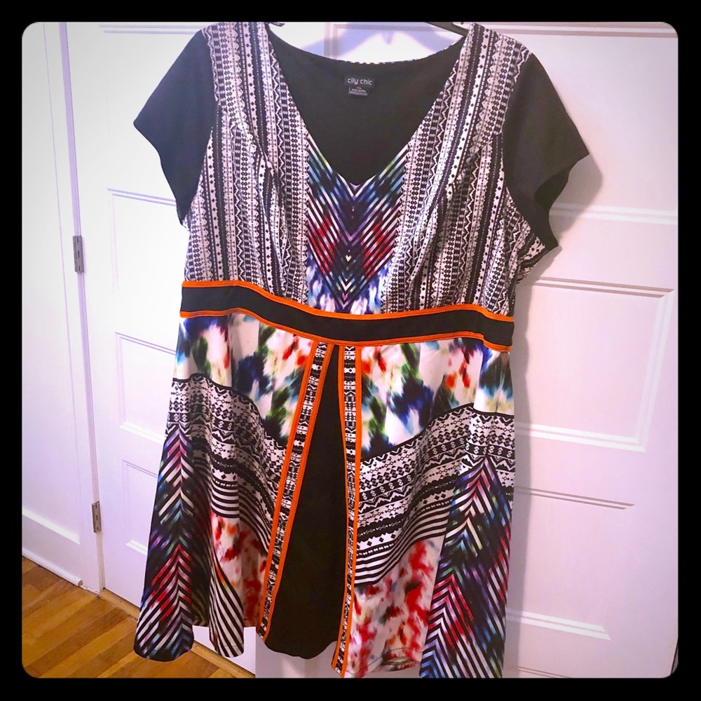 Tribal print dress